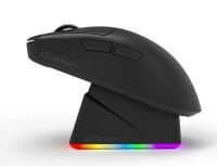 QUANTUM GAMİNG Fluxmouse G13 Pro 3Mod Siyah (USB-C/2.4G/BT) 400mAh RGB Şarj İstasyon - 1
